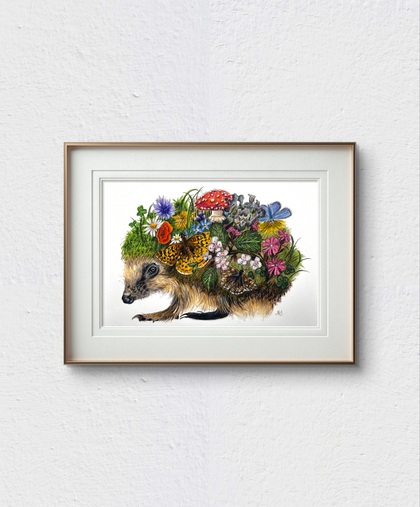 A4 Hedgehog Fine Art Print