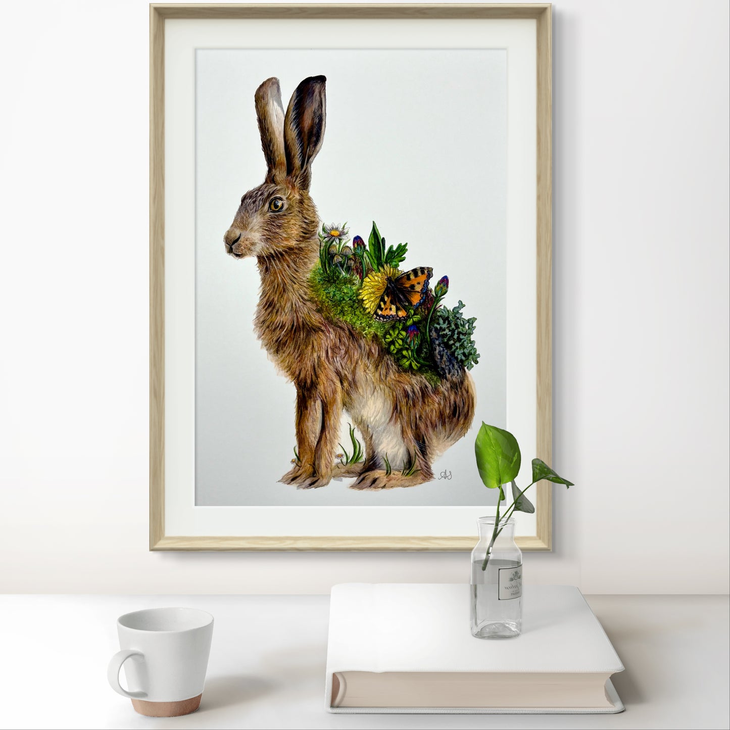 A5 Hare Fine Art Print