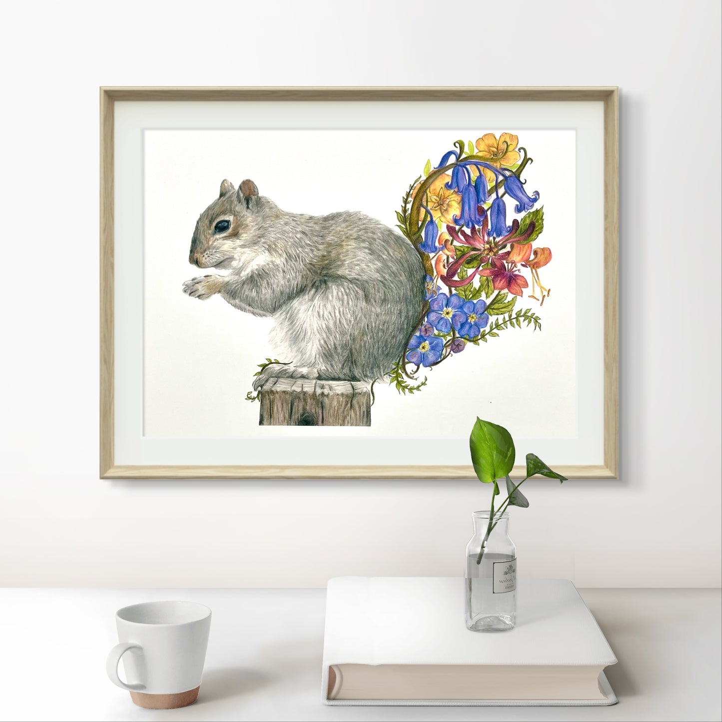 A5 Squirrel Fine Art Print